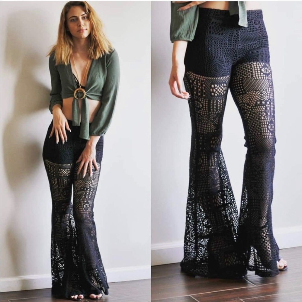 Festival crochet flare pants - Picture 3 of 3
